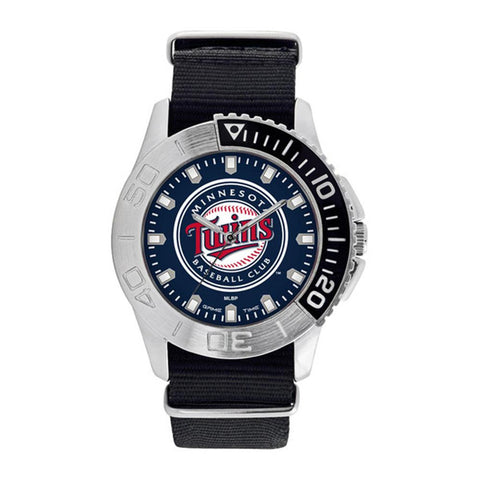 Minnesota Twins Mlb Mens "starter Series" Quartz Analog Watch