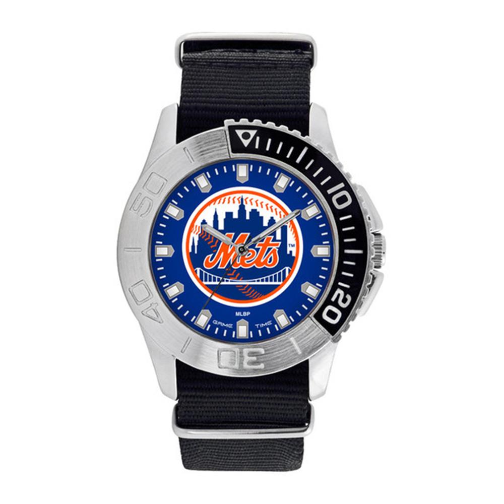 New York Mets Mlb Mens "starter Series" Quartz Analog Watch