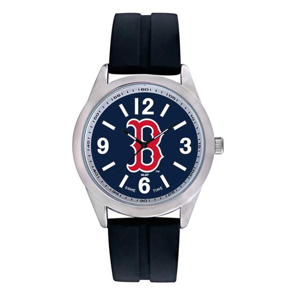 Boston Red Sox Mlb Mens "varsity Series" Quartz Analog Watch (b Logo)