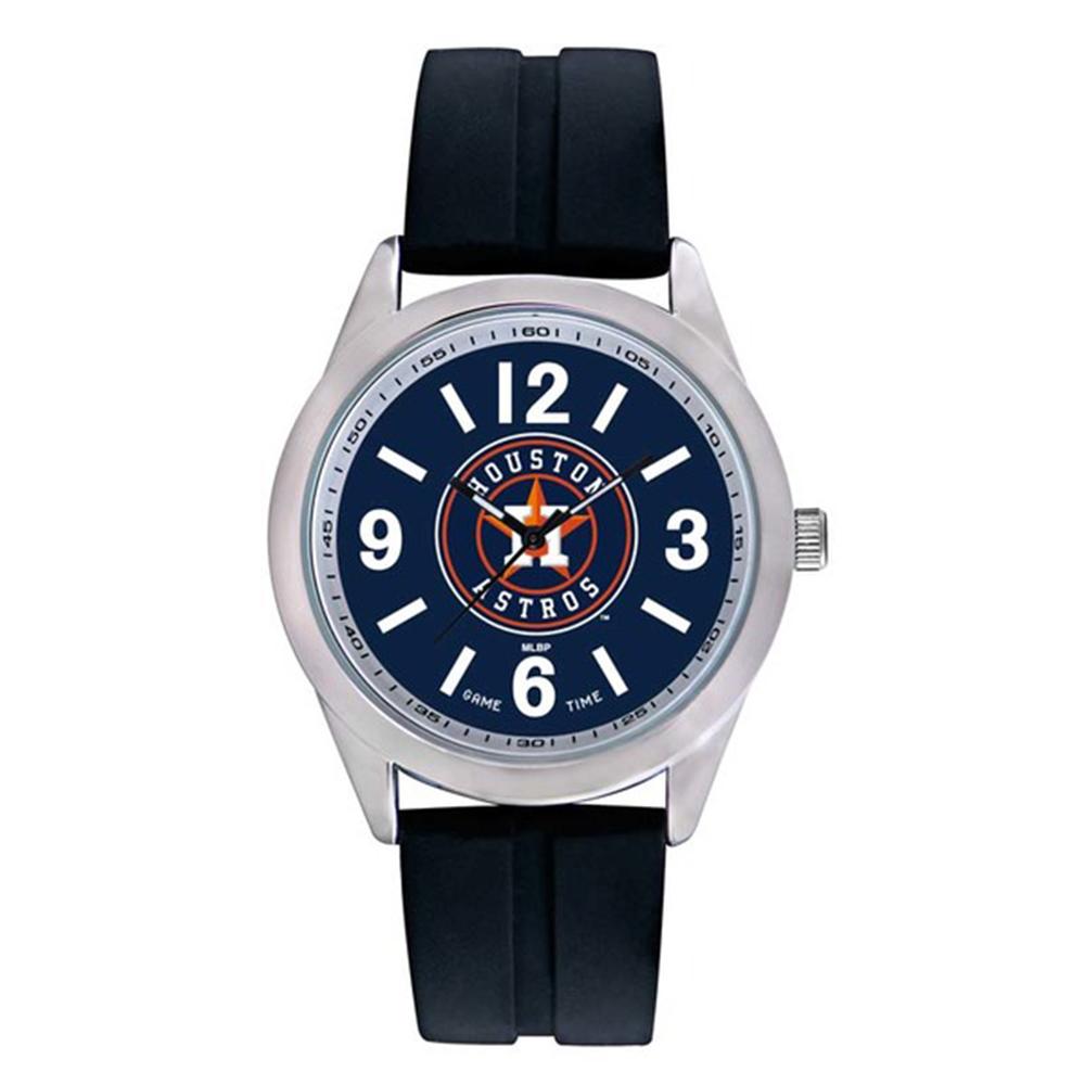 Houston Astros Mlb Mens "varsity Series" Quartz Analog Watch