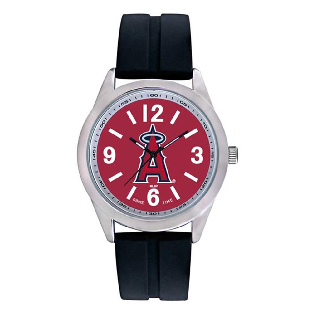 Los Angeles Angels Mlb Mens "varsity Series" Quartz Analog Watch