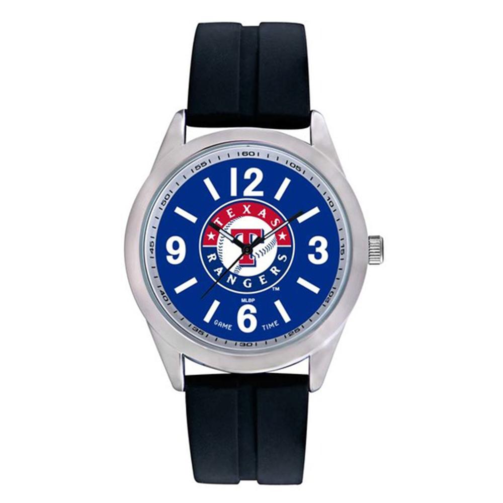 Texas Rangers Mlb Mens "varsity Series" Quartz Analog Watch