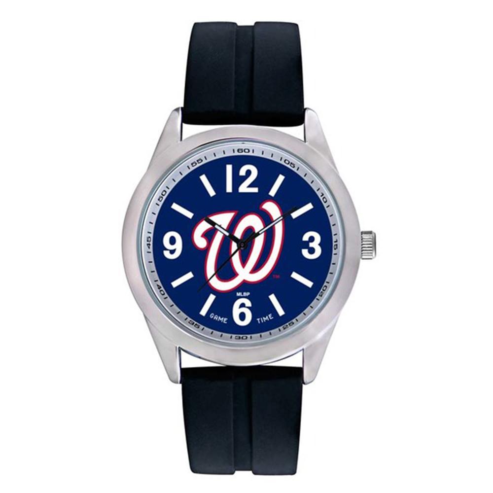 Washington Nationals Mlb Mens "varsity Series" Quartz Analog Watch