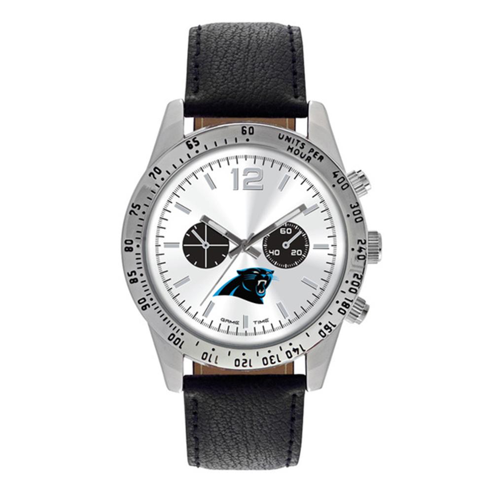 Carolina Panthers Nfl Mens "letterman Series" Quartz Analog Watch