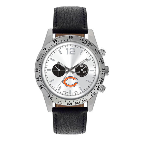 Chicago Bears Nfl Mens "letterman Series" Quartz Analog Watch