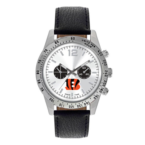 Cincinnati Bengals Nfl Mens "letterman Series" Quartz Analog Watch