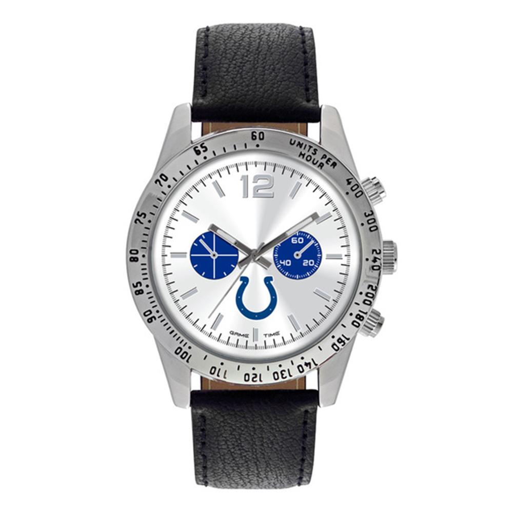 Indianapolis Colts Nfl Mens "letterman Series" Quartz Analog Watch