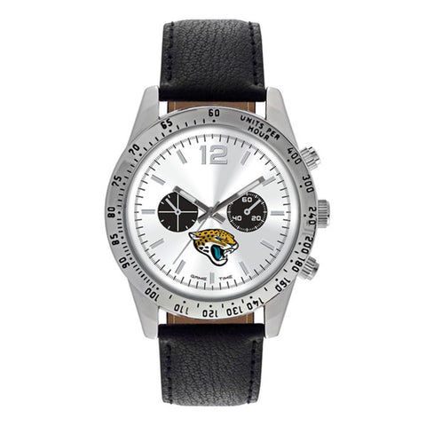 Jacksonville Jaguars Nfl Mens "letterman Series" Quartz Analog Watch