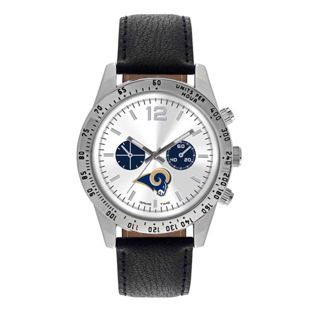 Los Angeles Rams Nfl Mens "letterman Series" Quartz Analog Watch