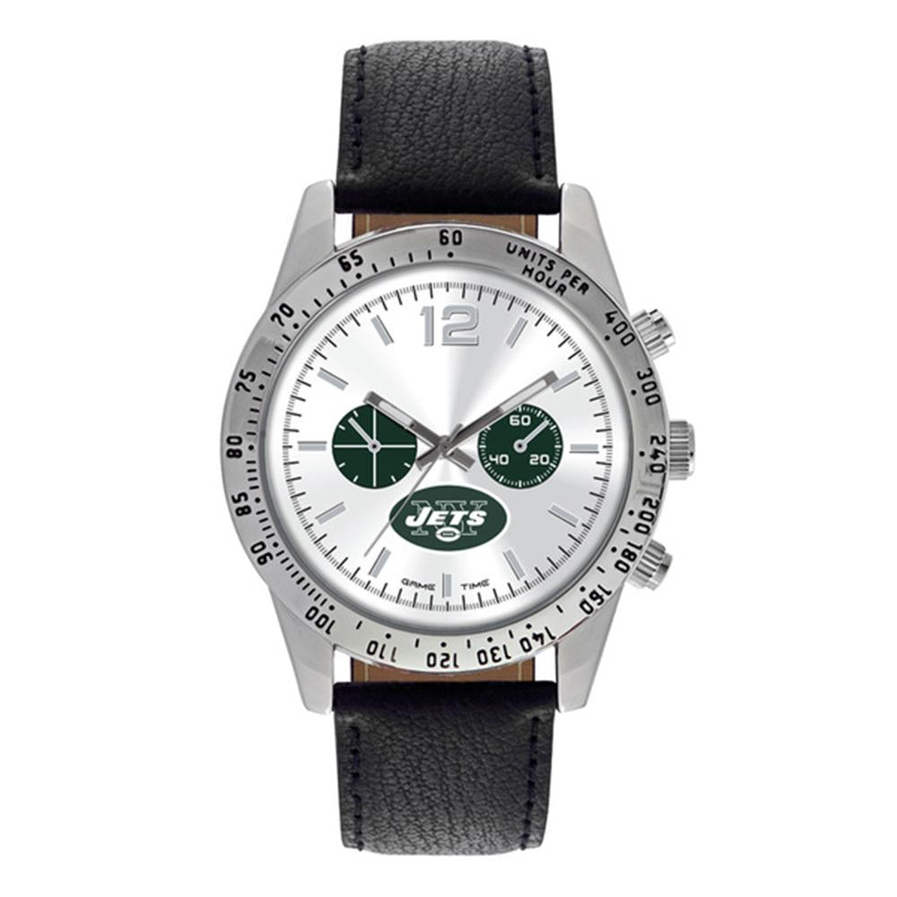 New York Jets Nfl Mens "letterman Series" Quartz Analog Watch