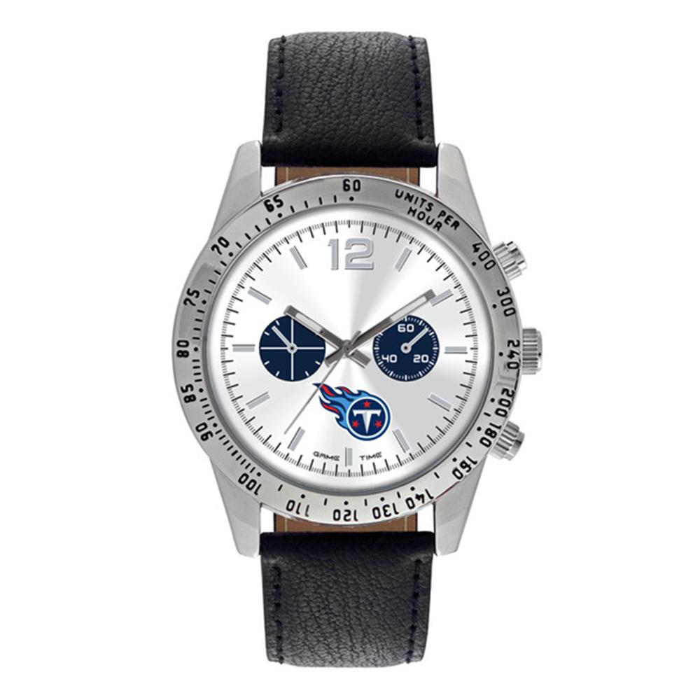 Tennessee Titans Nfl Mens "letterman Series" Quartz Analog Watch