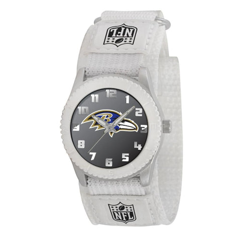 Baltimore Ravens Nfl Kids "rookie Series" Watch (white)