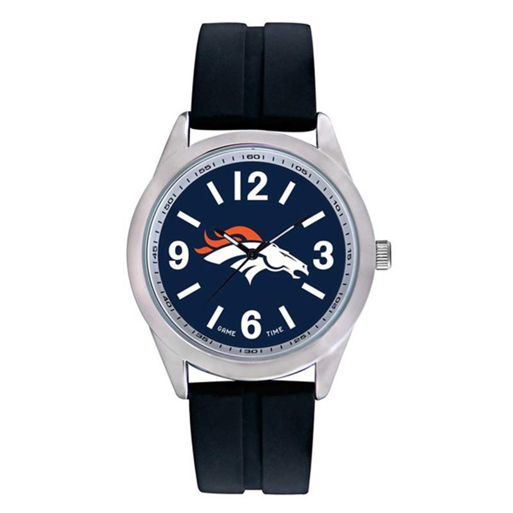 Denver Broncos Nfl Mens "varsity Series" Quartz Analog Watch