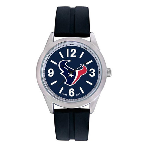 Houston Texans Nfl Mens "varsity Series" Quartz Analog Watch