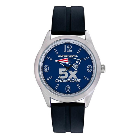 New England Patriots Nfl Mens "varsity Series" Quartz Analog Watch