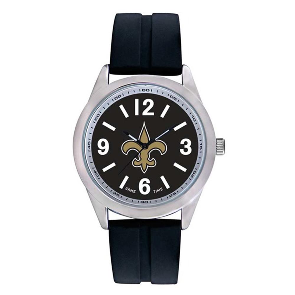 New Orleans Saints Nfl Mens "varsity Series" Quartz Analog Watch