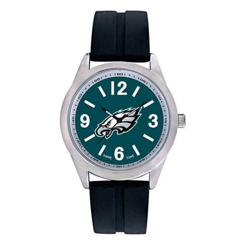 Philadelphia Eagles Nfl Mens "varsity Series" Quartz Analog Watch