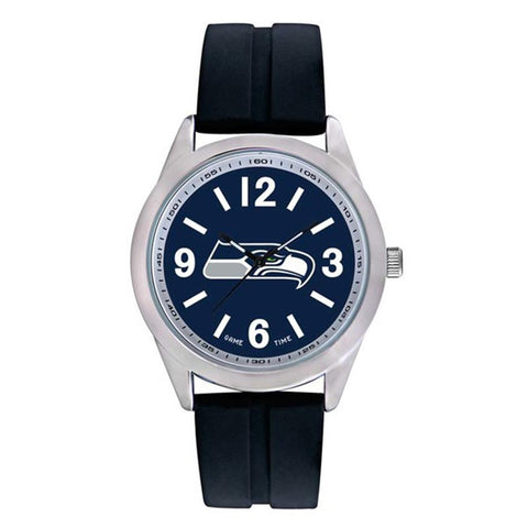 Seattle Seahawks Nfl Mens "varsity Series" Quartz Analog Watch