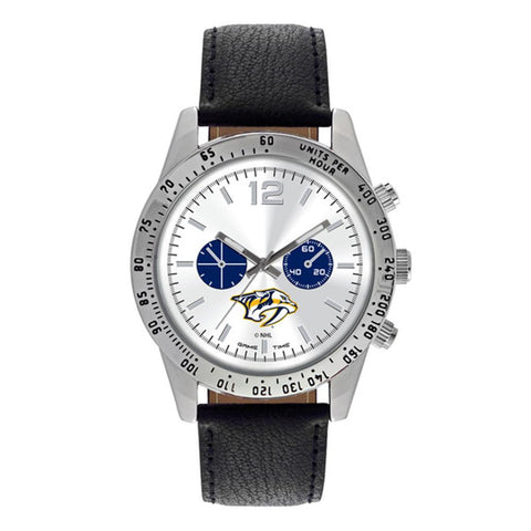 Nashville Predators Nhl Mens "letterman Series" Quartz Analog Watch