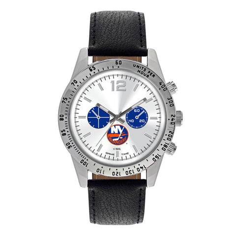 New York Islanders Nhl Mens "letterman Series" Quartz Analog Watch