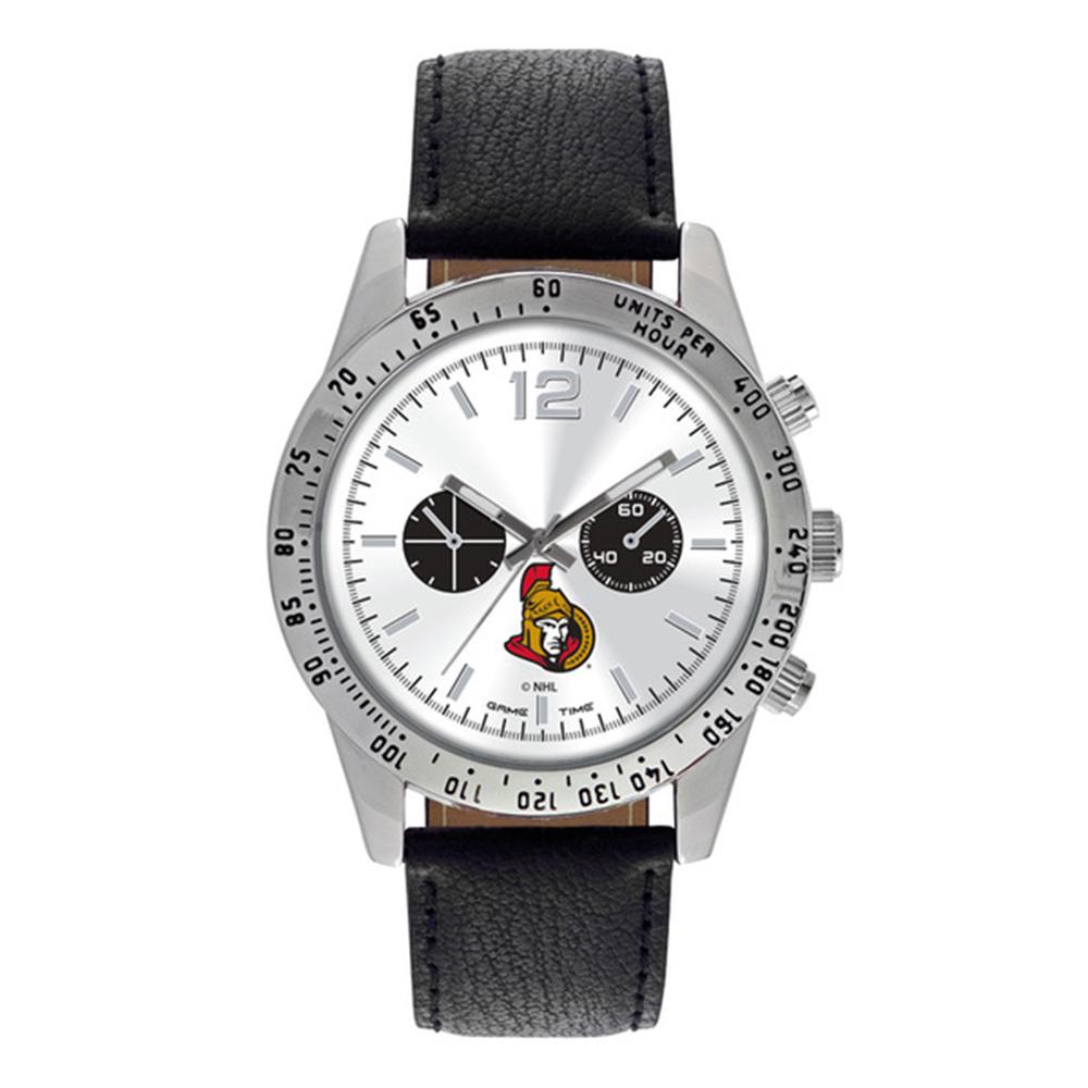 Ottawa Senators Nhl Mens "letterman Series" Quartz Analog Watch