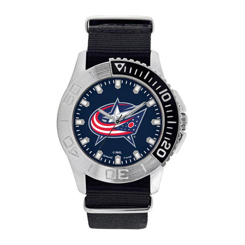 Columbus Blue Jackets Nhl Mens "starter Series" Quartz Analog Watch