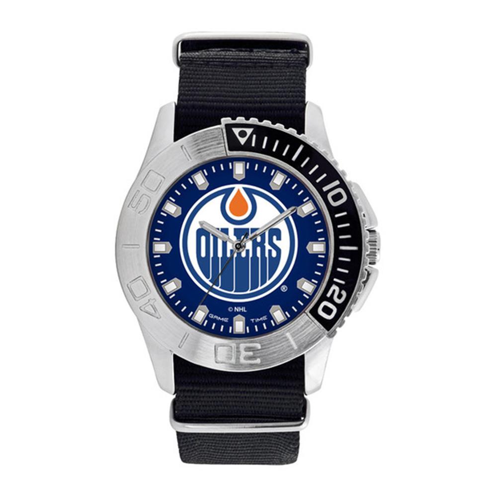 Edmonton Oilers Nhl Mens "starter Series" Quartz Analog Watch