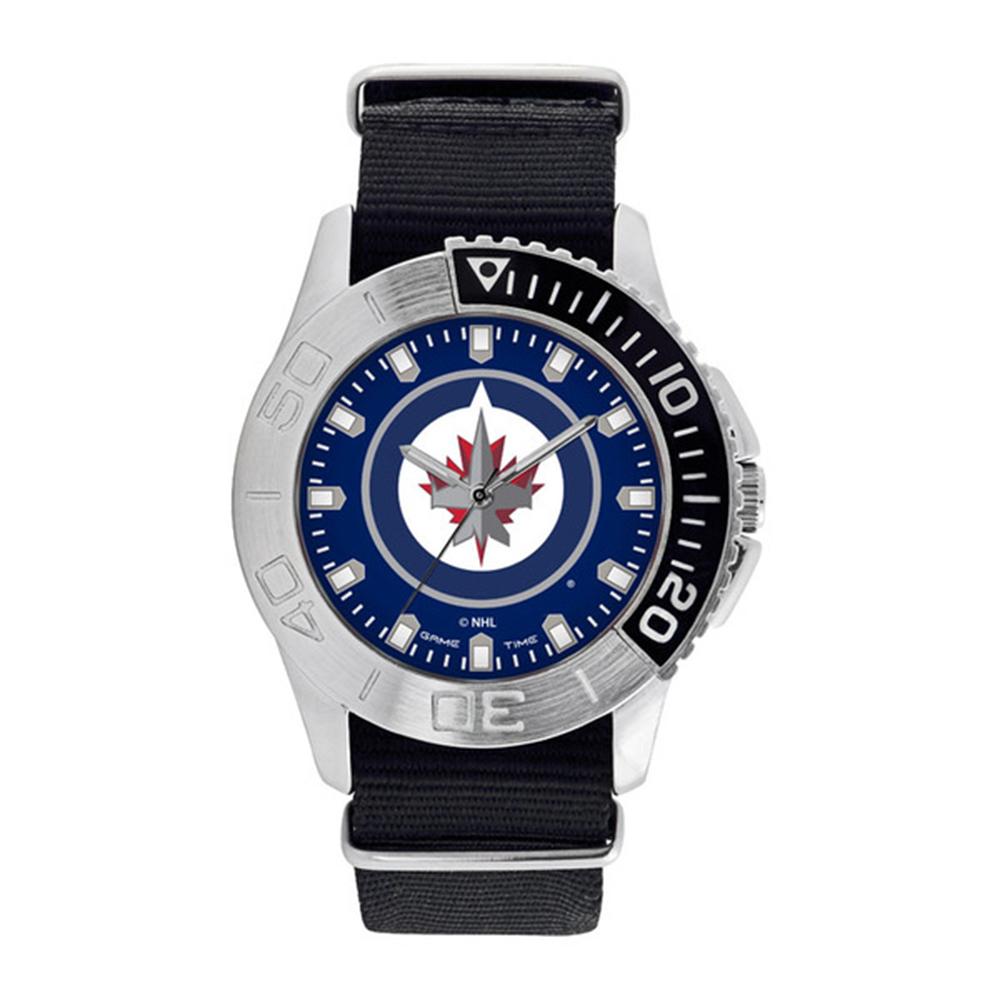 Winnipeg Jets Nhl Mens "starter Series" Quartz Analog Watch