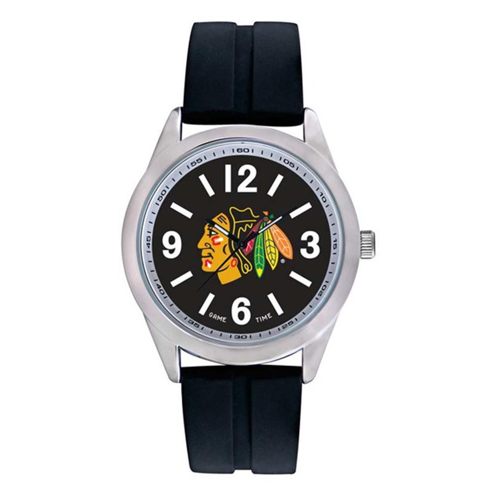 Chicago Blackhawks Nhl Mens "varsity Series" Quartz Analog Watch