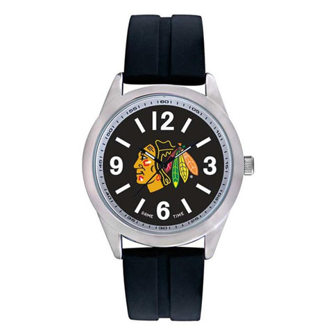 Chicago Blackhawks Nhl Mens "varsity Series" Quartz Analog Watch