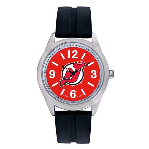 New Jersey Devils Nhl Mens "varsity Series" Quartz Analog Watch