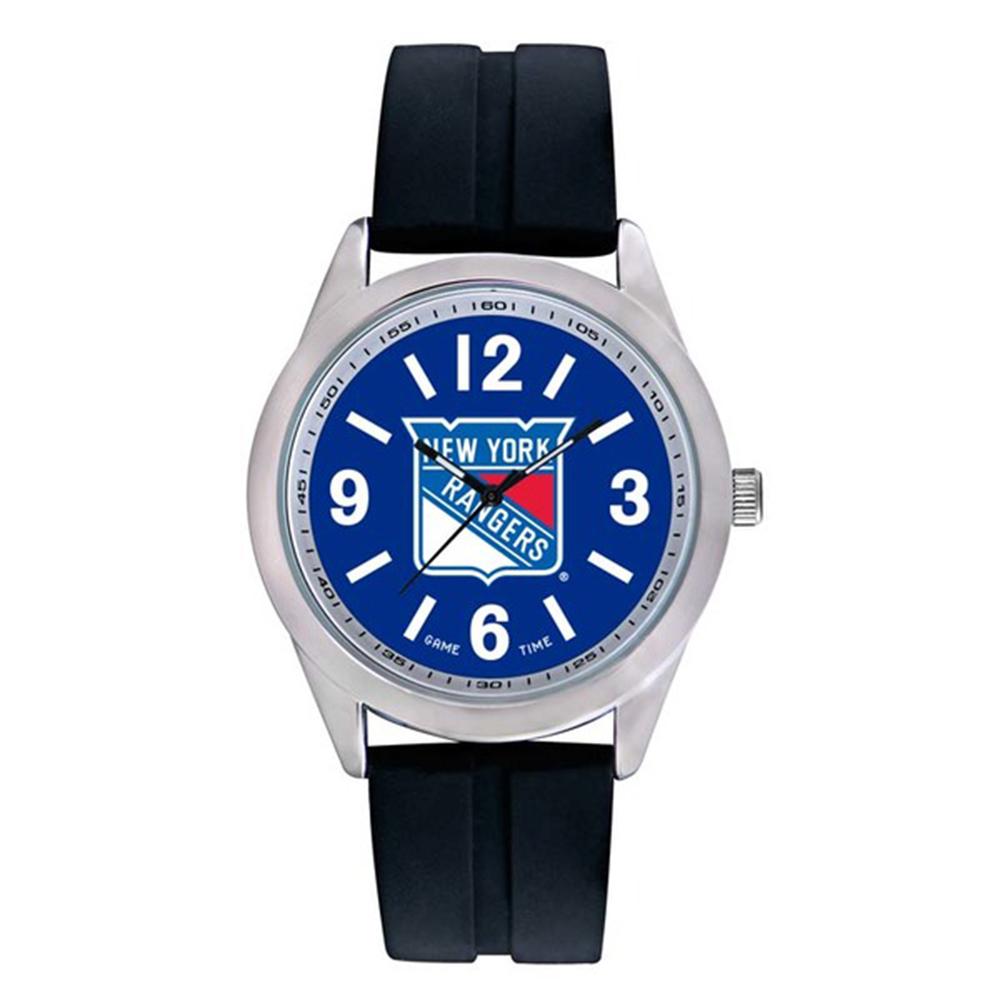 New York Rangers Nhl Mens "varsity Series" Quartz Analog Watch