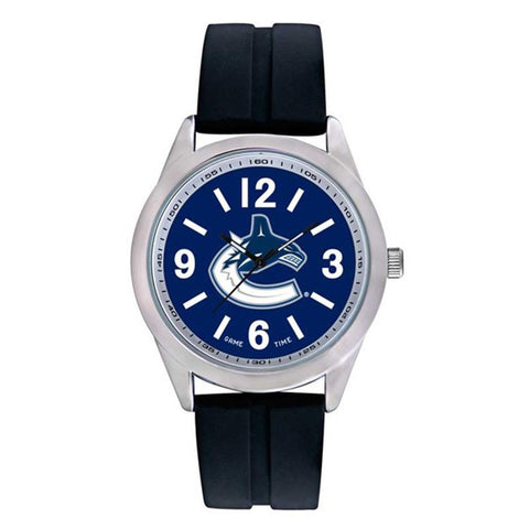 Vancouver Canucks Nhl Mens "varsity Series" Quartz Analog Watch