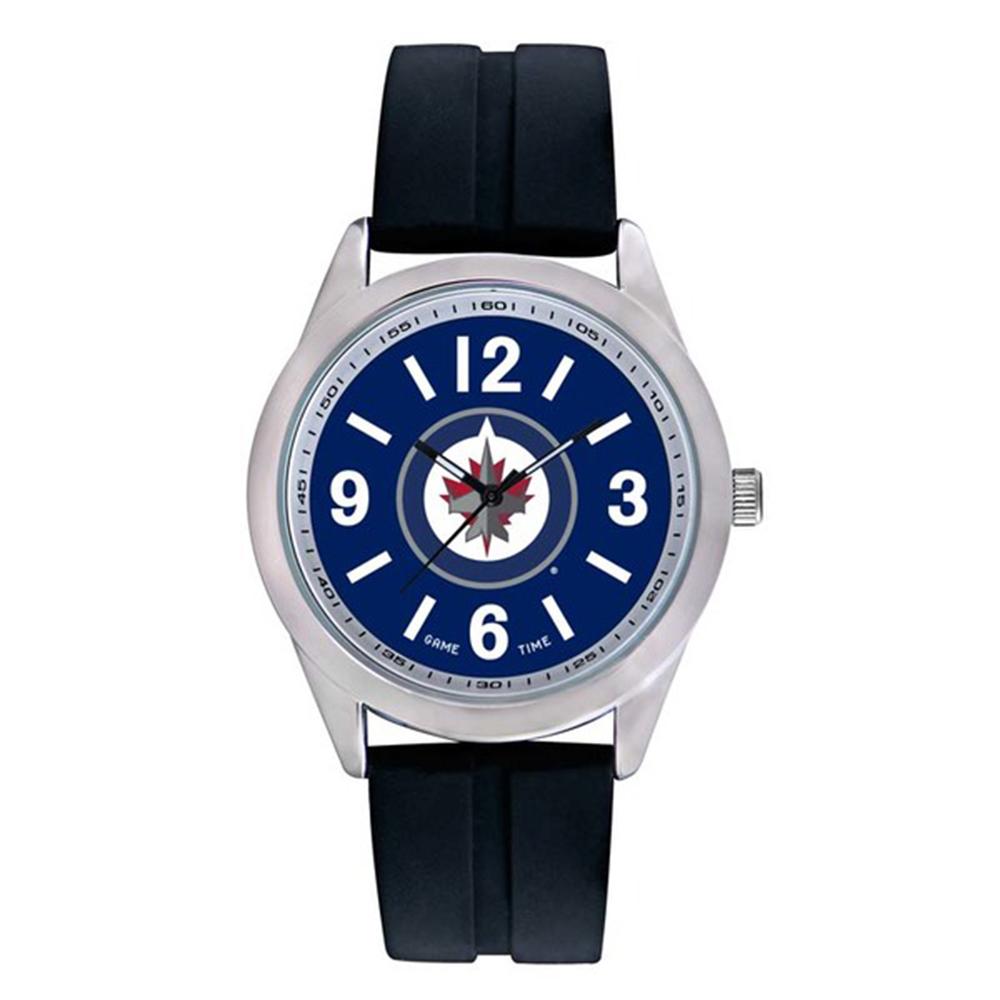 Winnipeg Jets Nhl Mens "varsity Series" Quartz Analog Watch