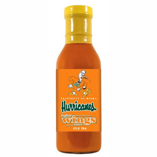 Miami Hurricanes Ncaa Buffalo Wings Sauce - 12oz