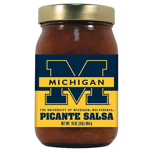 Michigan Wolverines Ncaa Picante Salsa - 16oz