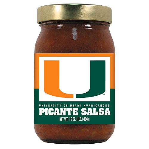 Miami Hurricanes Ncaa Picante Salsa - 16oz