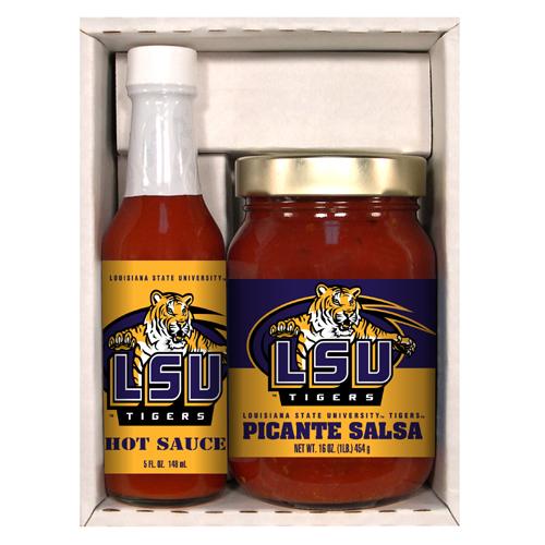 Lsu Tigers Ncaa Snack Pack (5oz Hot Sauce, 16oz Picante Salsa)