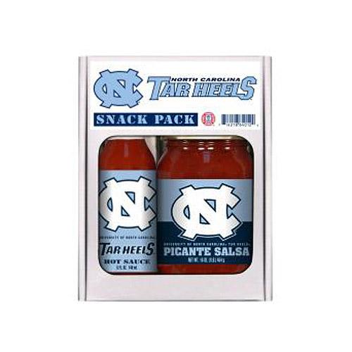 North Carolina Tar Heels Ncaa Snack Pack (5oz Hot Sauce, 16oz Picante Salsa)