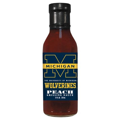 Michigan Wolverines Ncaa Peach Grilling Sauce (12 Oz)