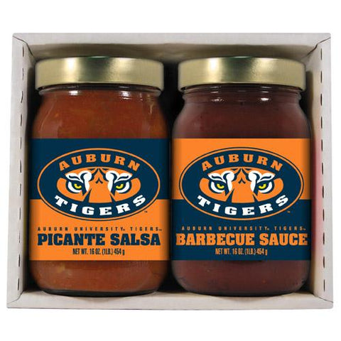 Auburn Tigers Ncaa Double Play (16oz Bbq Sauce, 16oz Picante Salsa)