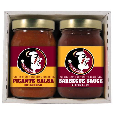 Florida State Seminoles Ncaa Double Play (16oz Bbq Sauce, 16oz Picante Salsa)