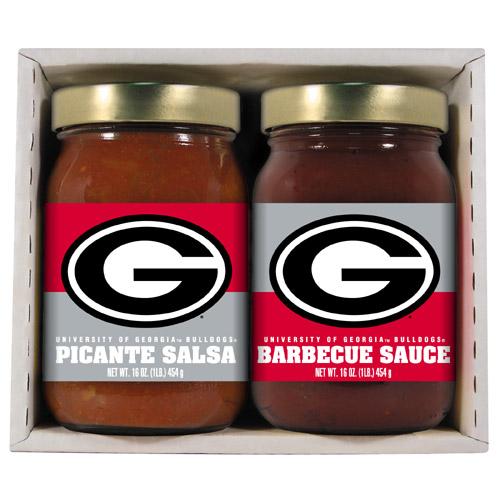 Georgia Bulldogs Ncaa Double Play (16oz Bbq Sauce, 16oz Picante Salsa)