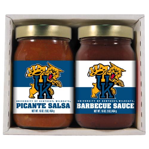 Kentucky Wildcats Ncaa Double Play (16oz Bbq Sauce, 16oz Picante Salsa)