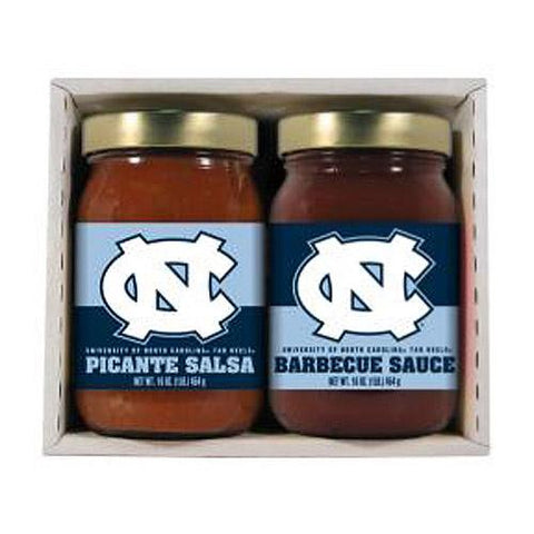 North Carolina Tar Heels Ncaa Double Play (16oz Bbq Sauce, 16oz Picante Salsa)