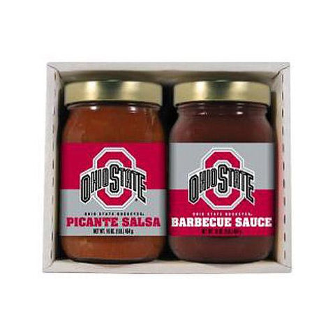 Ohio State Buckeyes Ncaa Double Play (16oz Bbq Sauce, 16oz Picante Salsa)