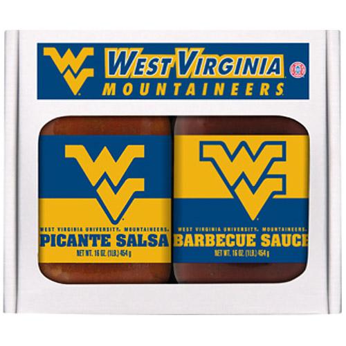 West Virginia Mountaineers Ncaa Double Play (16oz Bbq Sauce, 16oz Picante Salsa)