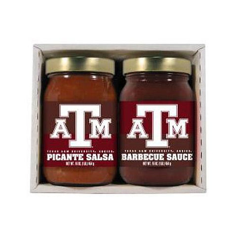 Texas A&m Aggies Ncaa Double Play (16oz Bbq Sauce, 16oz Picante Salsa)