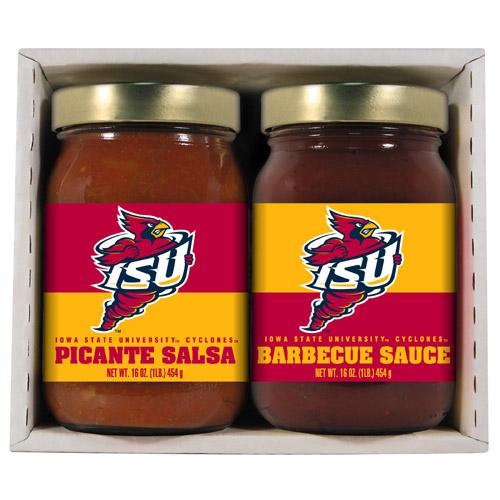 Iowa State Cyclones Ncaa Double Play (16oz Bbq Sauce, 16oz Picante Salsa)