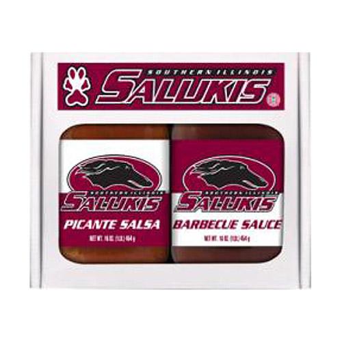 Southern Illinois Salukis Ncaa Double Play (16oz Bbq Sauce, 16oz Picante Salsa)